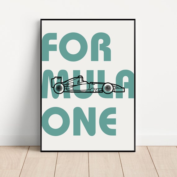 Formula 1 Poster Formula 1 Wall Art F1 Poster F1 Print F1 Poster Set Motorsport Poster Game Room Gift For Son Gift For Him Study