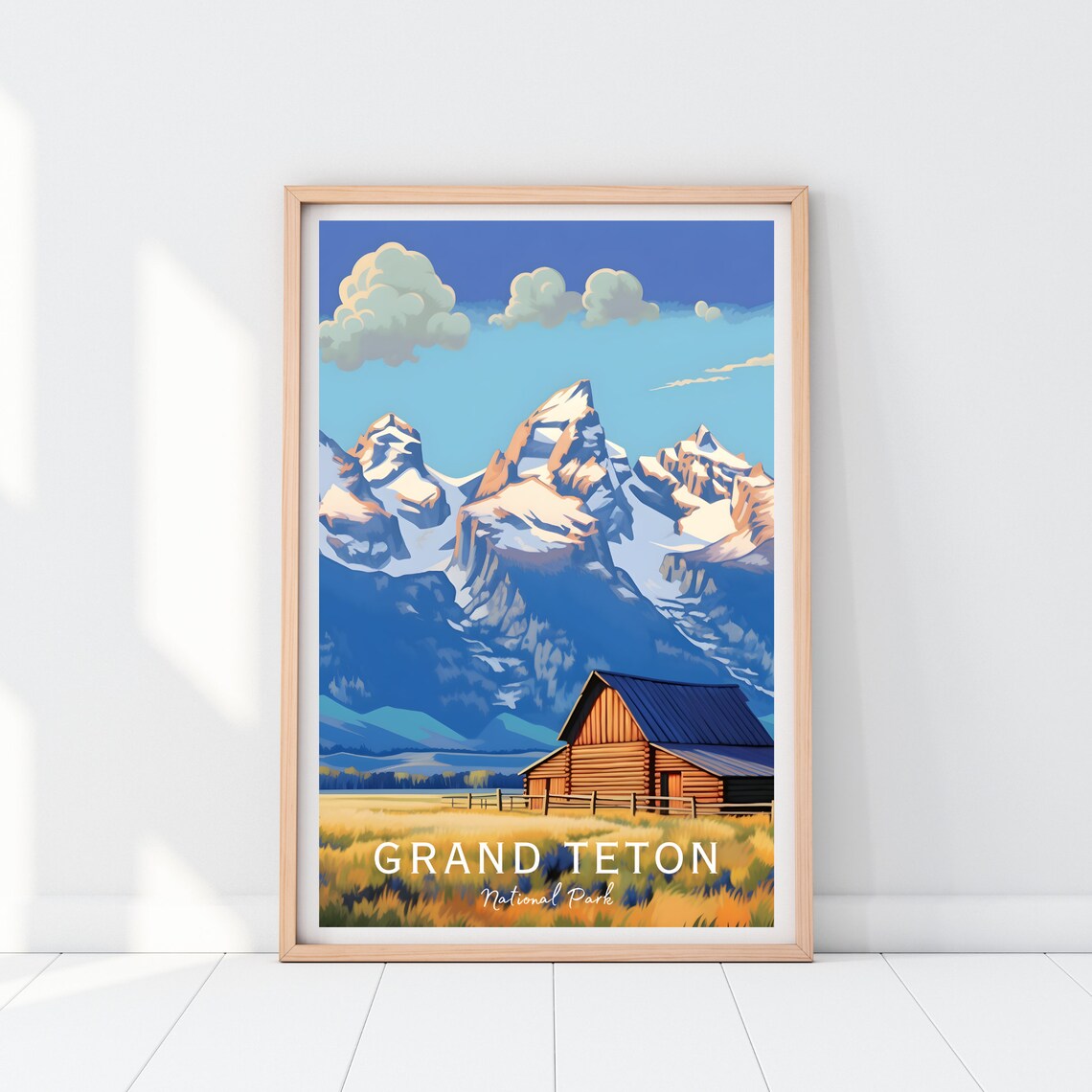 Grand Teton National Park Travel Poster, Scenic Print - Image 2