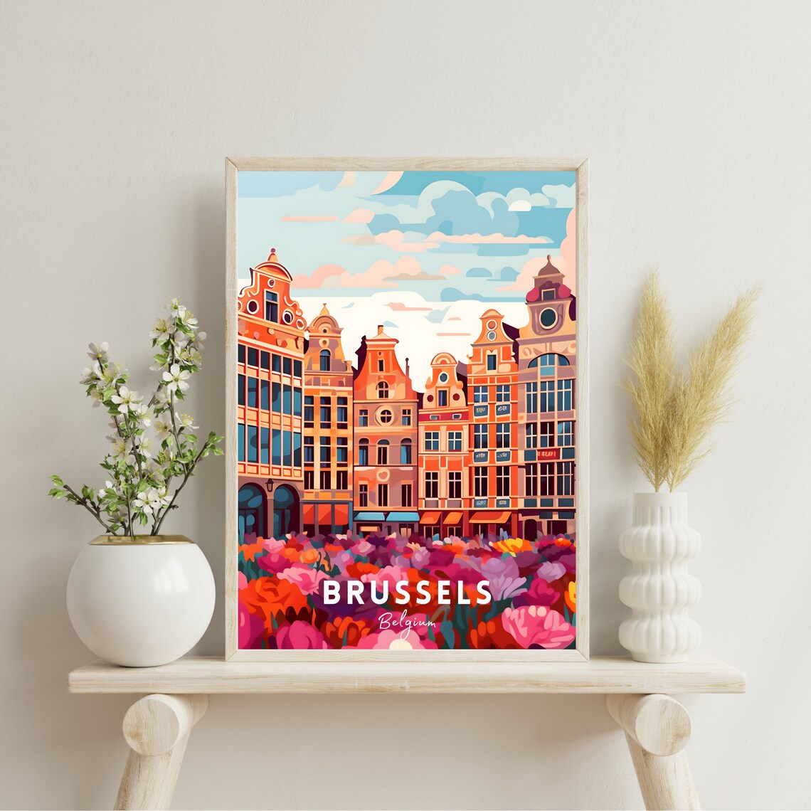Brussels Wall Art Belgium Poster - Image 2