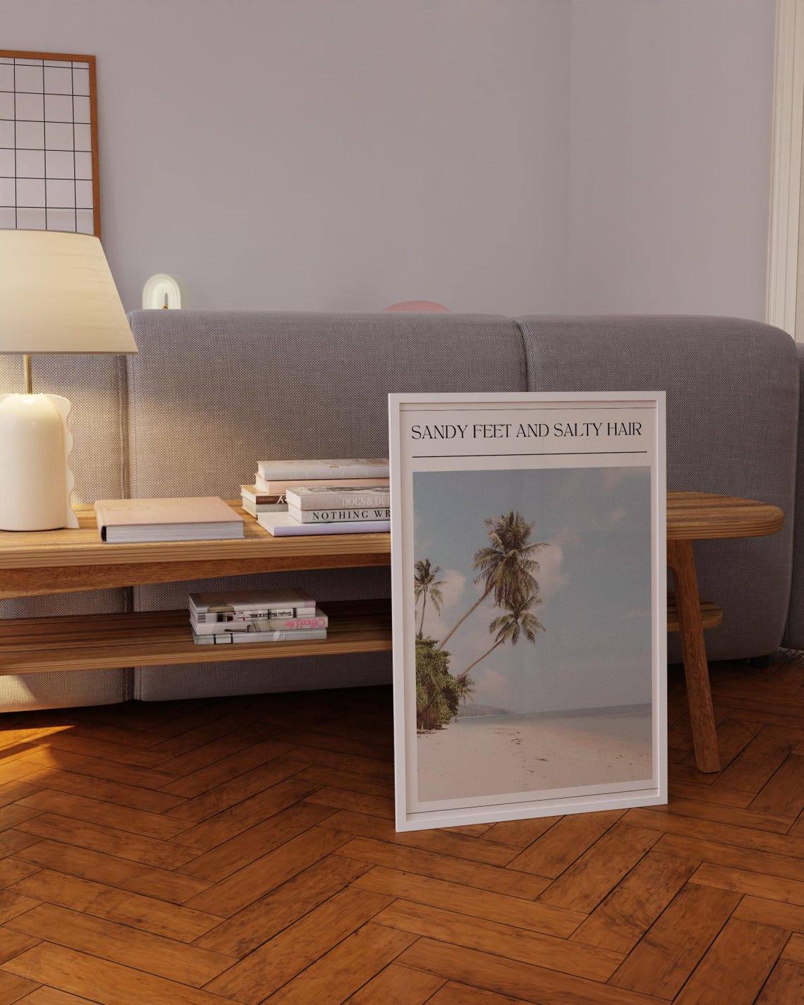 Sandy Feet And Salty Hair Palm Trees Tropical Beach Photo Poster - Image 5