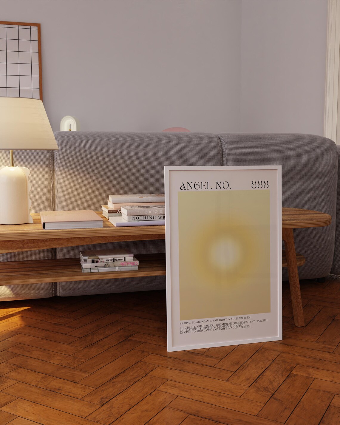 Angel Number 888 Gold Aura Abundance Spiritual Meaning Poster - Image 5