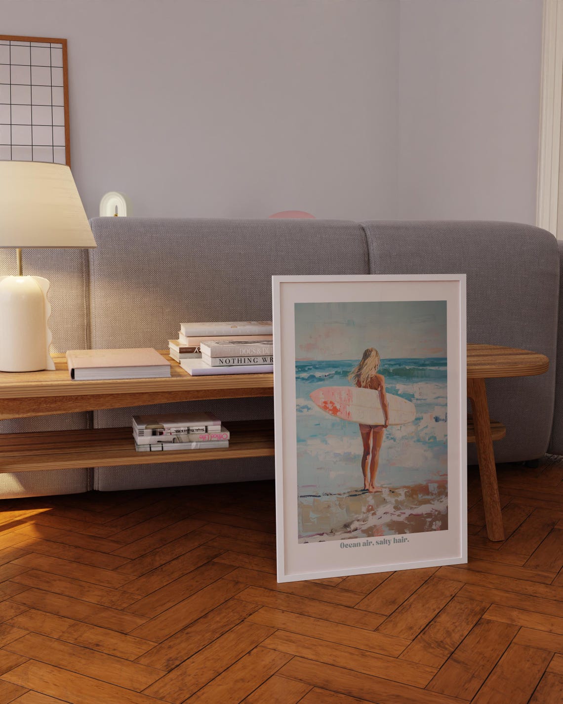 Retro Surf Poster Boho Wall Art With Watercolor Print Beach Art Beach Prints Waves Beach Poster Beachy Wall Art Boho Decor As Gift - Image 5