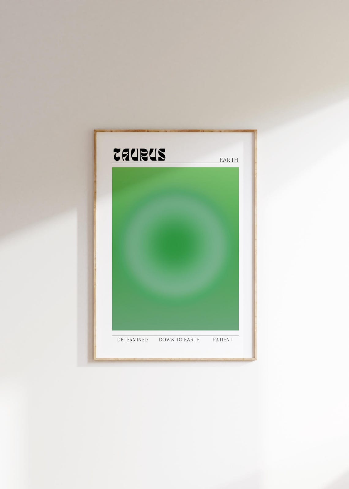 Taurus Aura Zodiac Poster Aesthetic Wall Art Astrology Gifts Manifestation Taurus Gift Teen Room Decor Spiritual Gifts Zodiac Print - Image 3