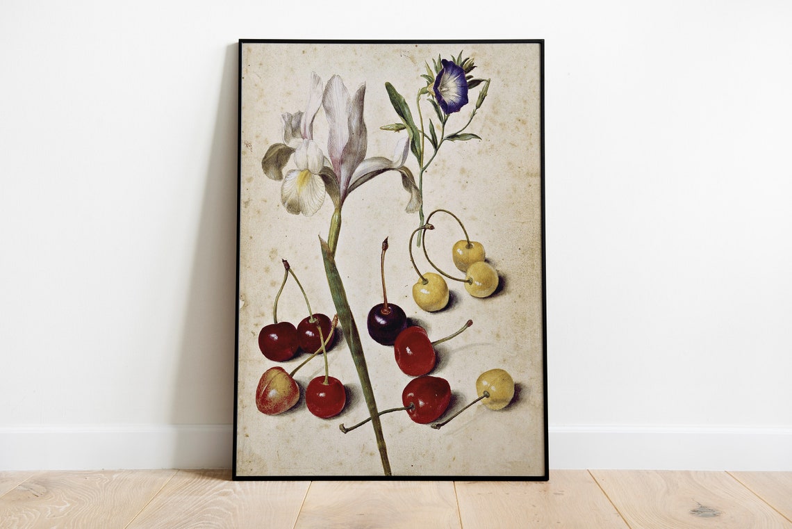 Vintage Botanical Fruit Illustration Farmhouse Kitchen Poster - Image 3