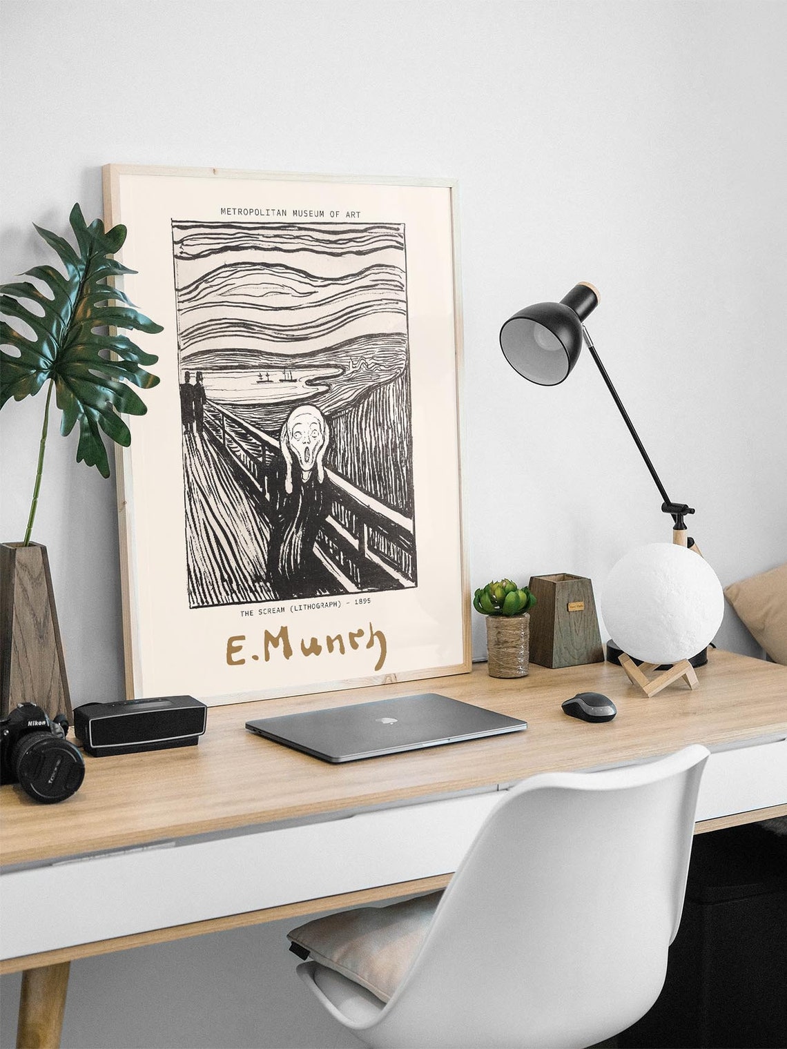 Edvard Munch The Scream 1895 Lithograph Metropolitan Museum Poster - Image 3