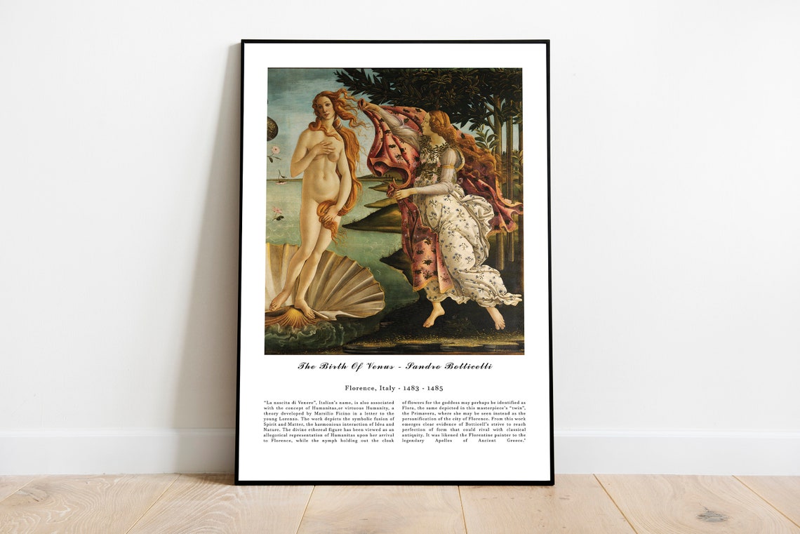 Sandro Botticelli Birth of Venus Detail Renaissance Art Poster - Image 3