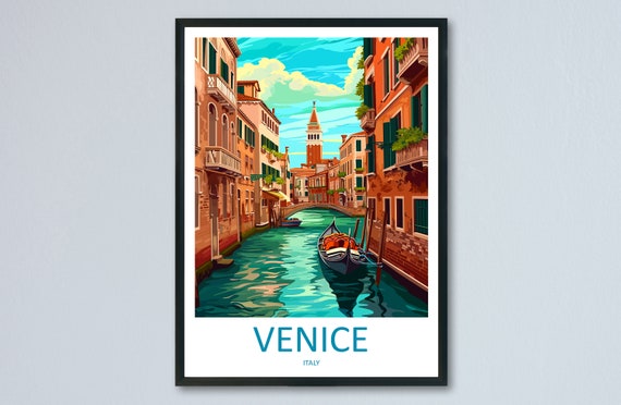 Venice St Marks Square Travel Poster