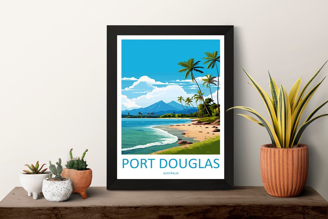 Port Douglas Travel Poster, Australia Wall Art - Image 3