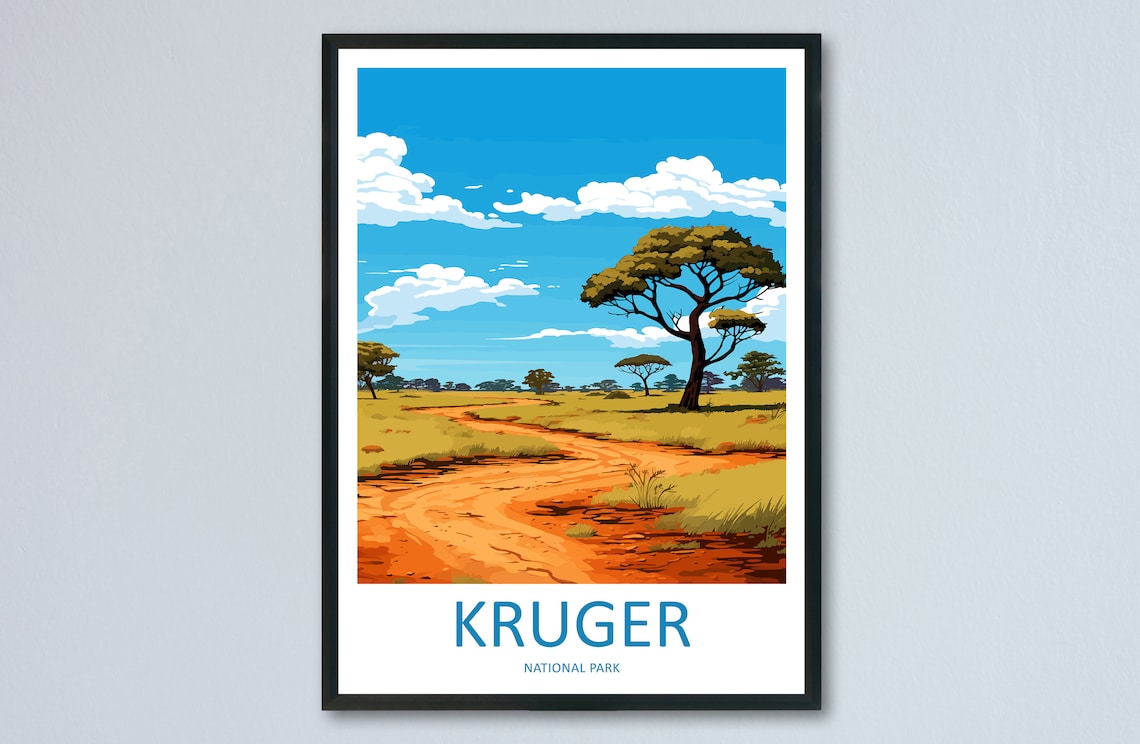 Kruger National Park Gift Art Lovers Poster