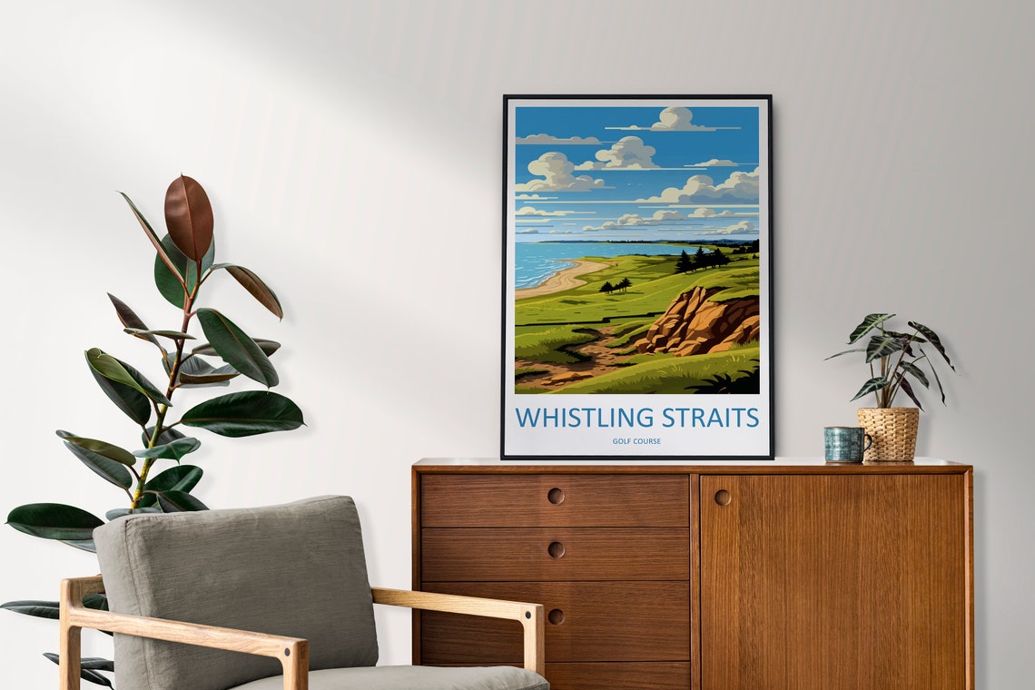 Whistling Straits Golf Course Lakeside Links Fairways Scenery Poster - Image 2