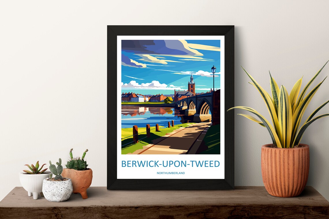 Berwick-Upon-Tweed Travel Poster, England Place Print - Image 3