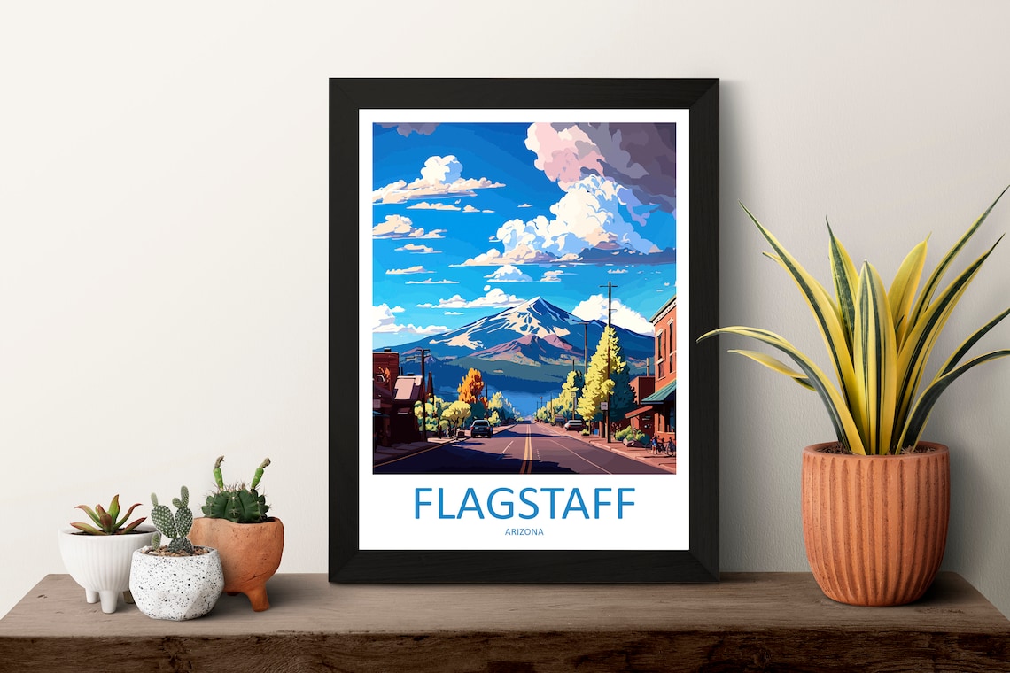 Flagstaff Travel Print, Arizona Travel Poster - Image 3