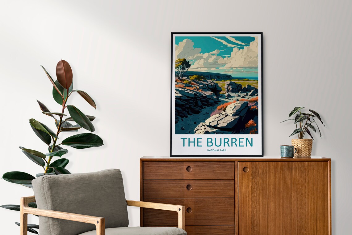 The Burren National Park Travel Poster, Ireland - Image 2