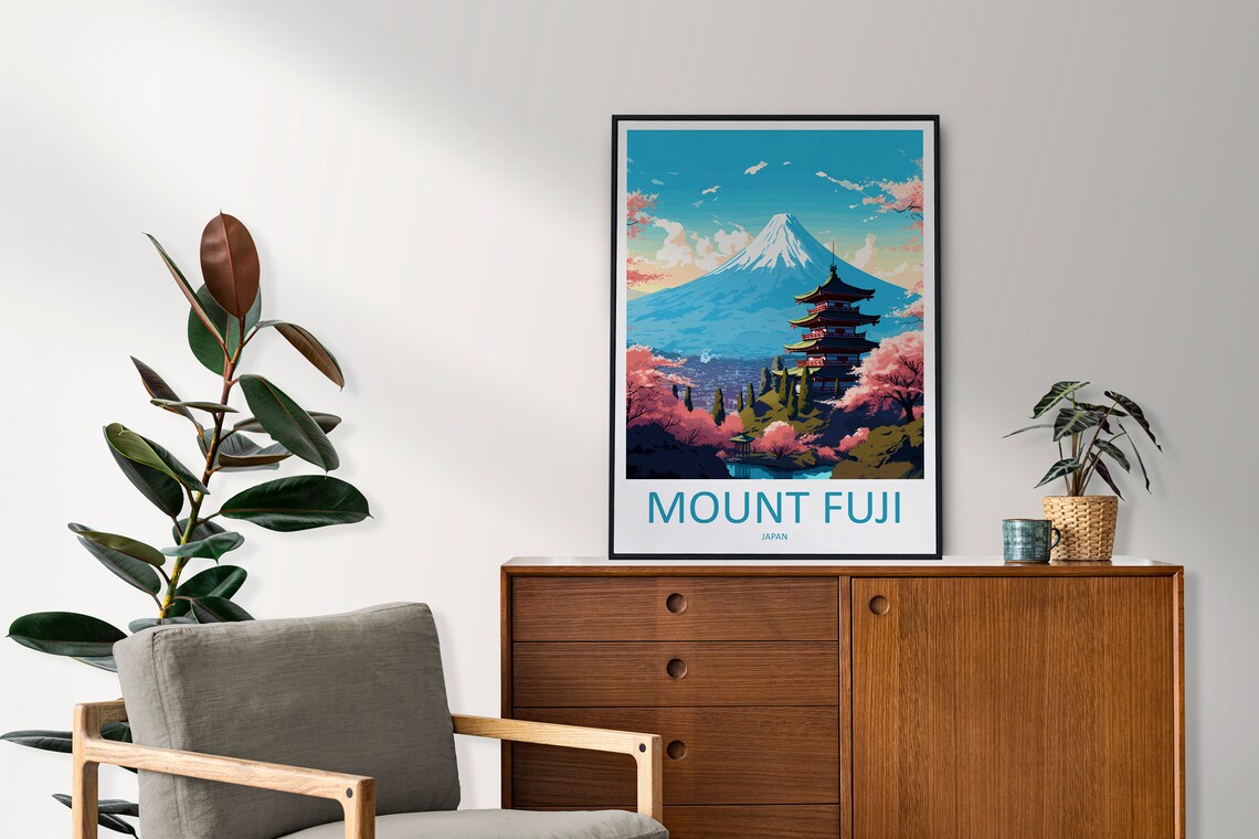 Mount Fuji Travel Poster, Japan Travel Decor - Image 2