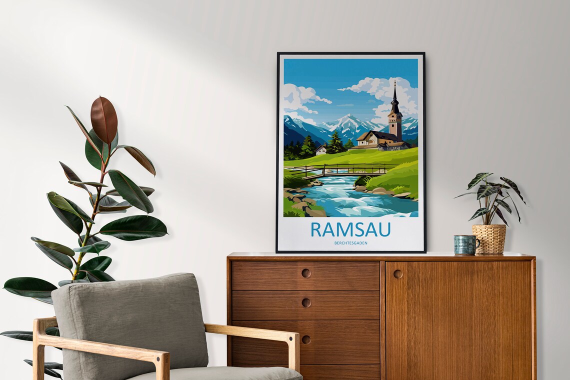 Ramsau Travel Poster, Germany Travel Art - Image 2