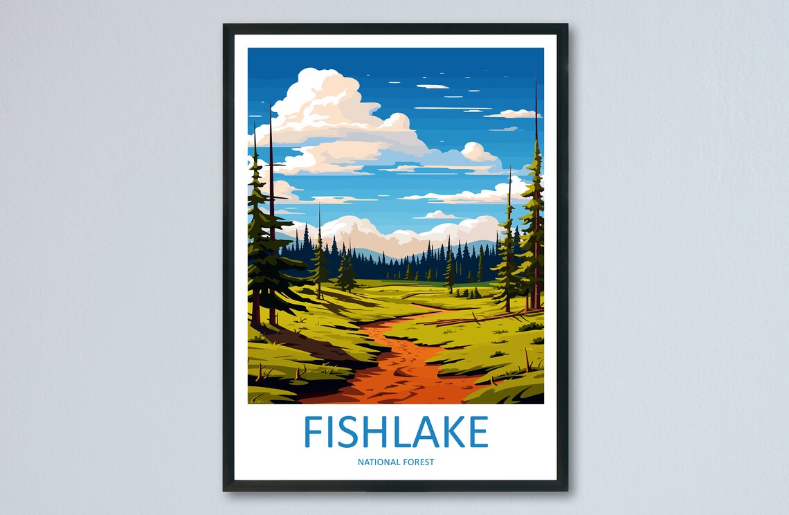 Fishlake National Park Travel Print Wall Art Fishlake National Park Wall Hanging Home Dcor Fishlake National Park Art Lovers Utah Art Lover
