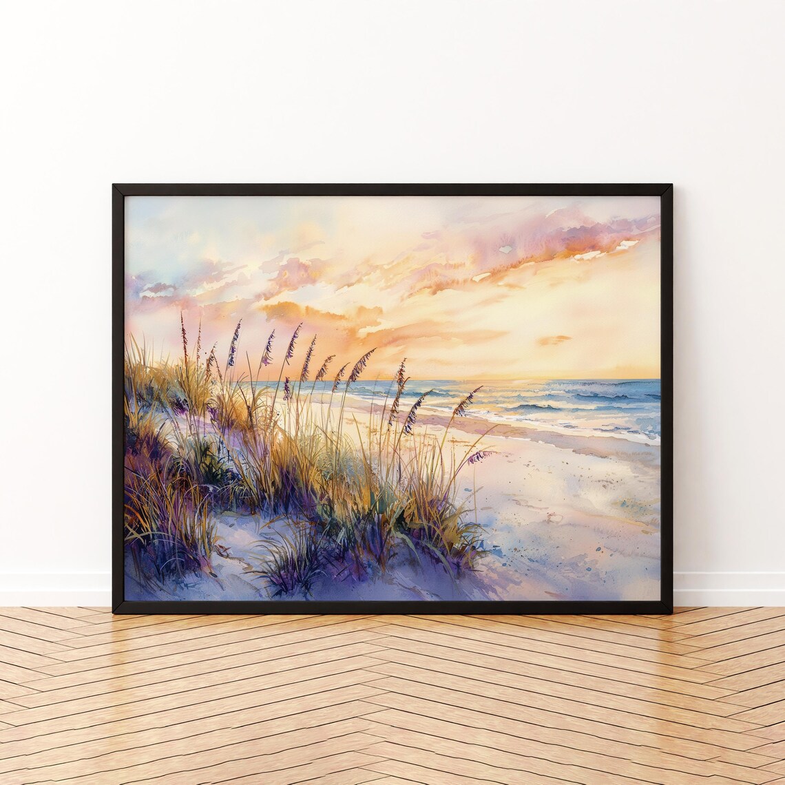 Lovers Key State Park Florida Watercolor Travel Poster