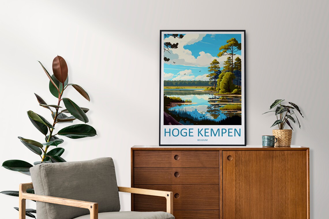 Hoge Kempen Travel Print Wall Art Hoge Kempen Wall Hanging Home Dcor Hoge Kempen Gift Art Lovers Belgium Art Lover Gift Hoge Kempen Wall - Image 2