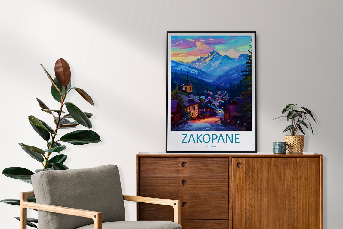 Zakopane Travel Print, Poland Wall Art Poster - Image 2