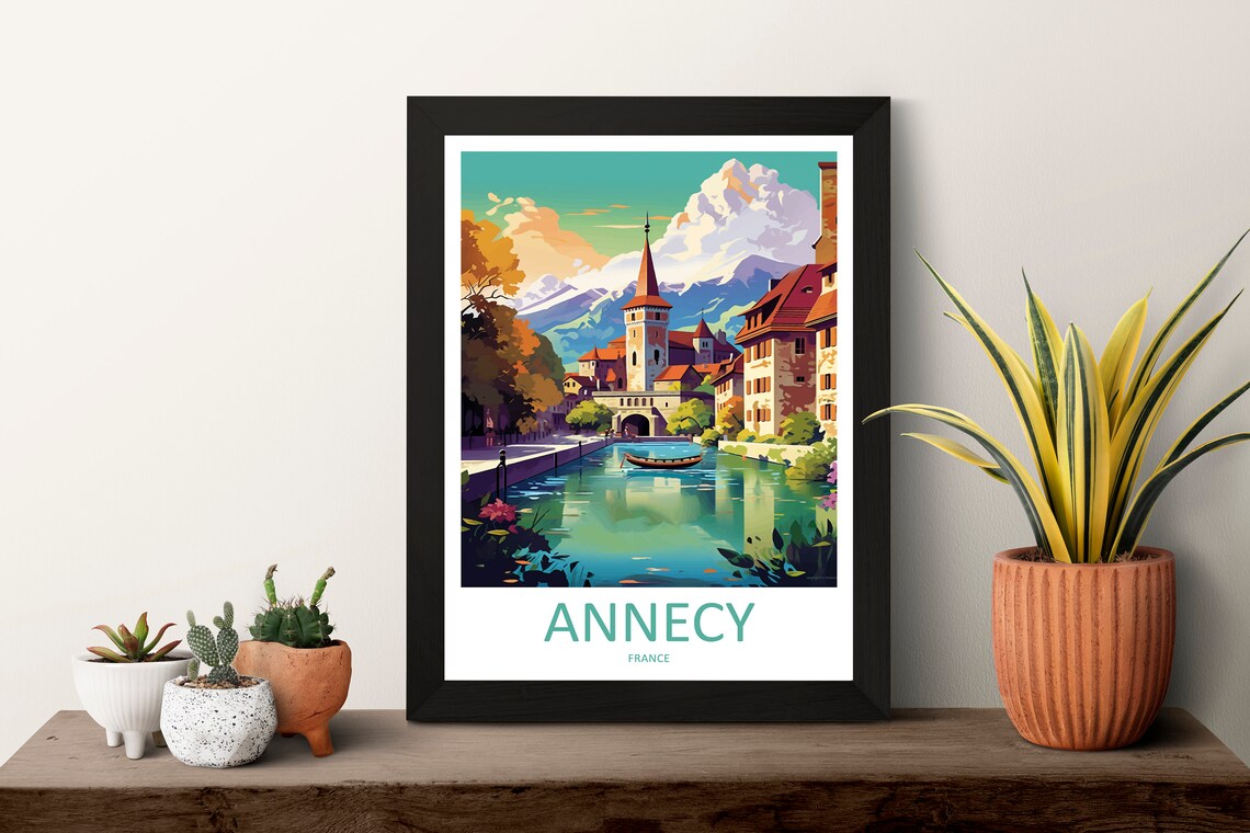 Annecy Travel Print, Place-Inspired Wall Art - Image 3