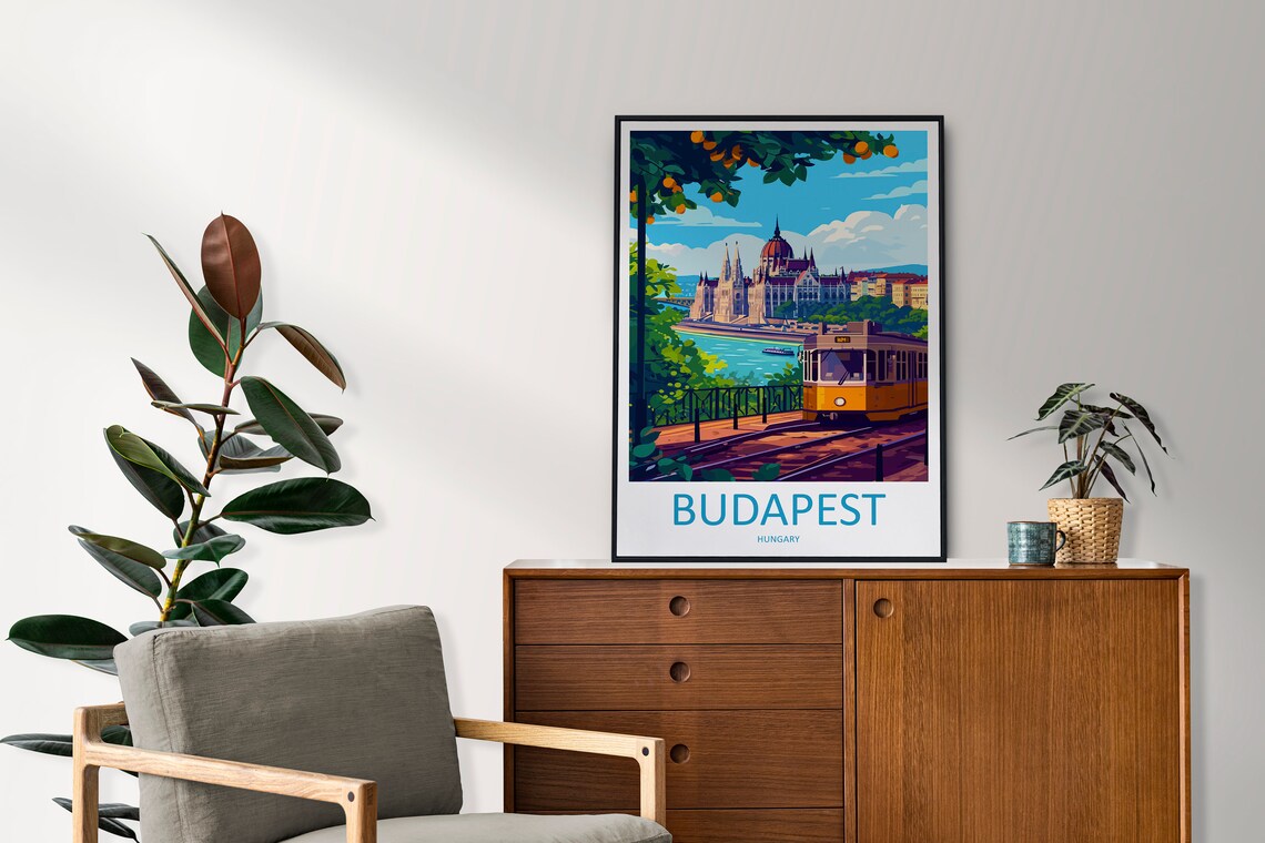 Budapest Travel Print Wall Art Gift Art Lovers - Image 2