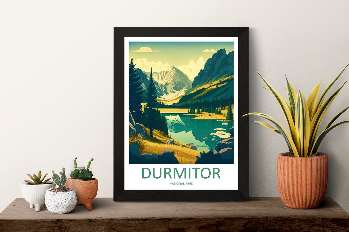 Durmitor National Park Travel Poster, Montenegro - Image 3