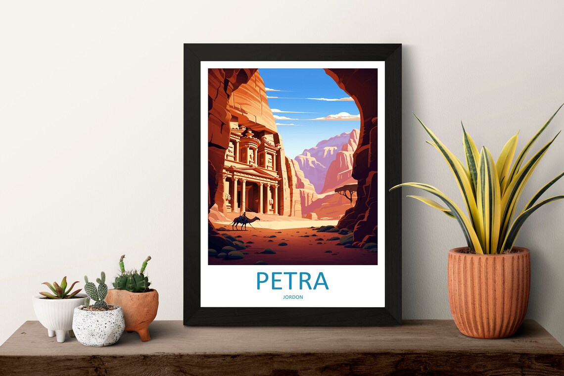 Petra Travel Poster, Jordan Wall Art Print - Image 3