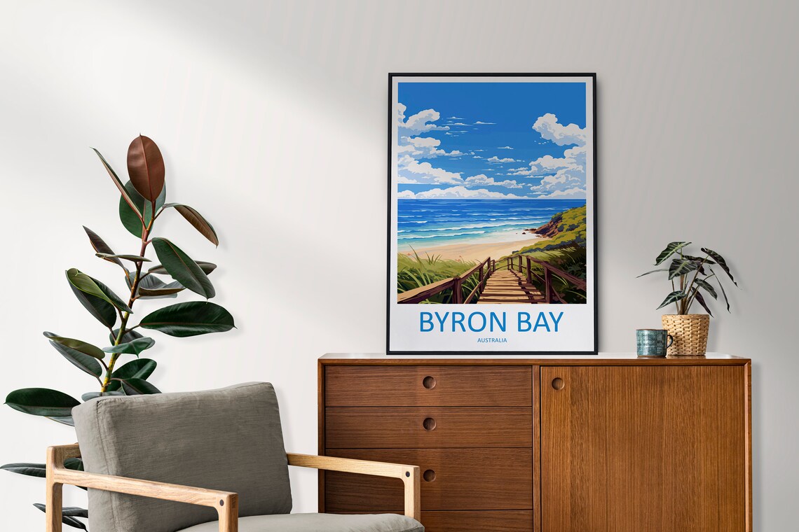 Byron Bay Travel Poster, Australia Wall Art - Image 2