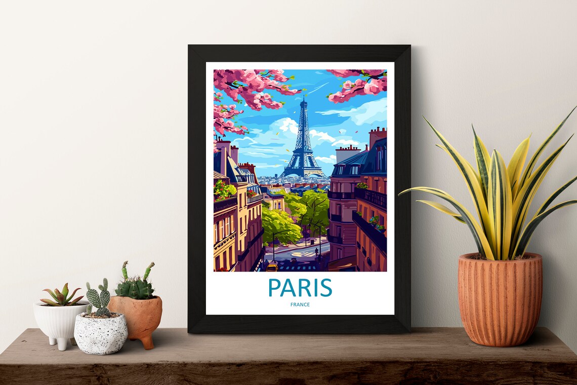 Paris Travel Print For Home Dcor Wall Art Print - Image 3