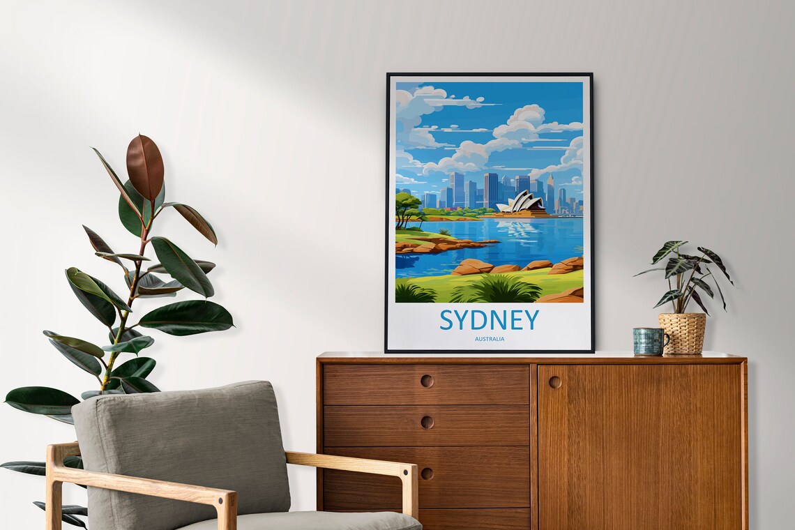 Sydney Opera House Travel Print Wall Art Poster - Image 2
