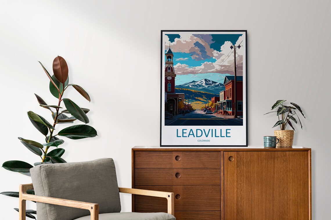 Leadville Travel Poster, Colorado Place Print - Image 2