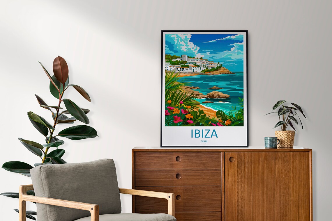 Ibiza Wall Dcor Art Lovers Travel Poster - Image 2