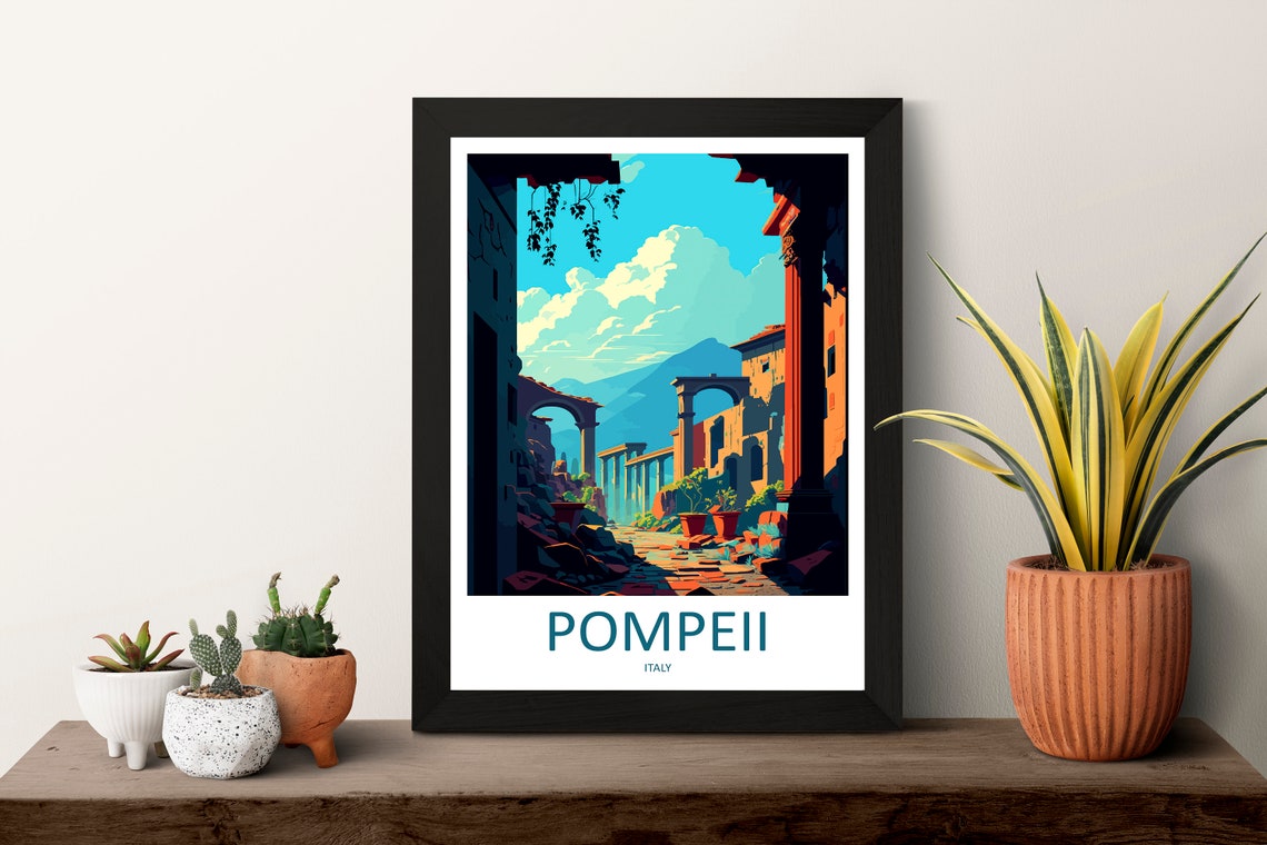 Pompeii Travel Poster, Italy Wall Decor - Image 3