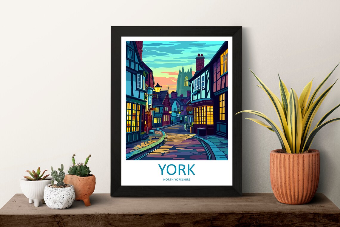 York Travel Poster, England and Yorkshire Wall Art - Image 3