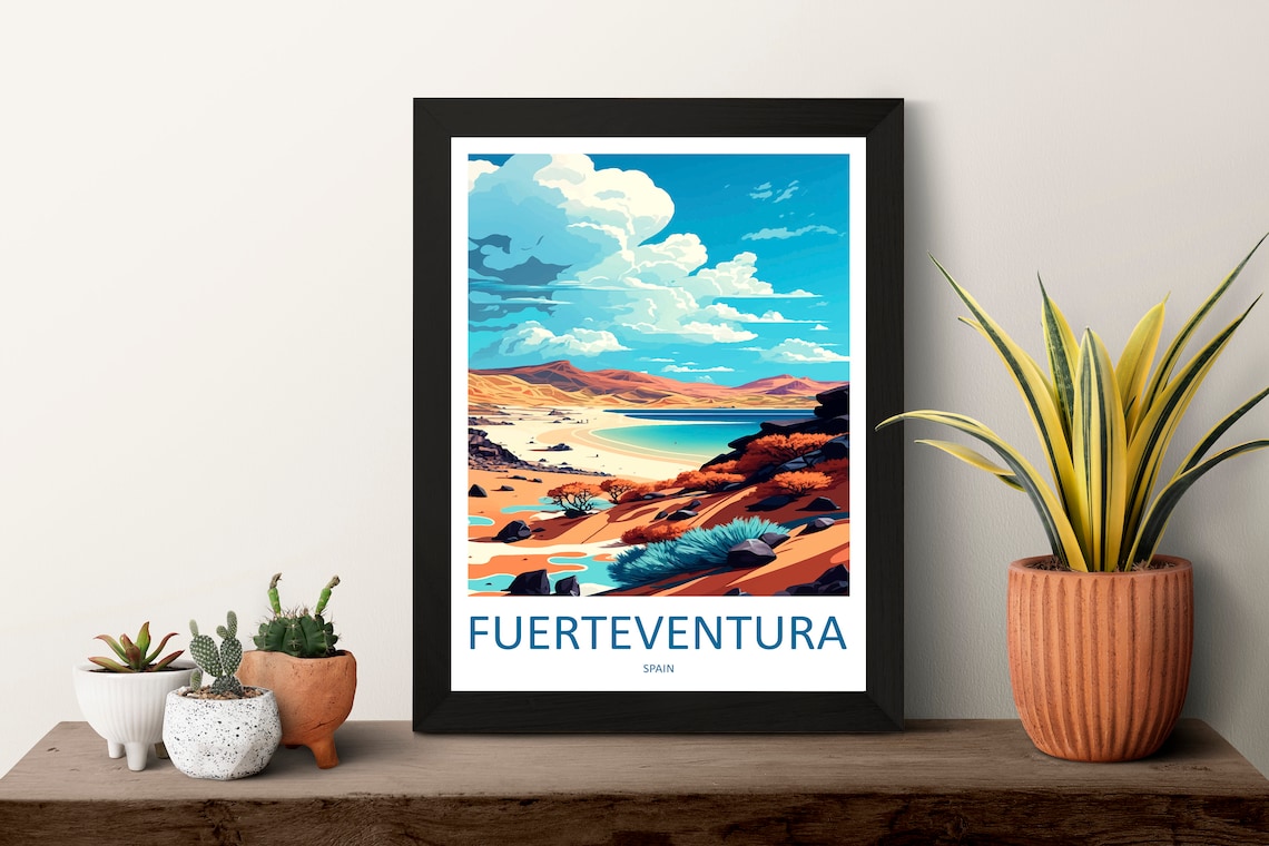 Fuerteventura Travel Poster, Spain Wall Decor - Image 3