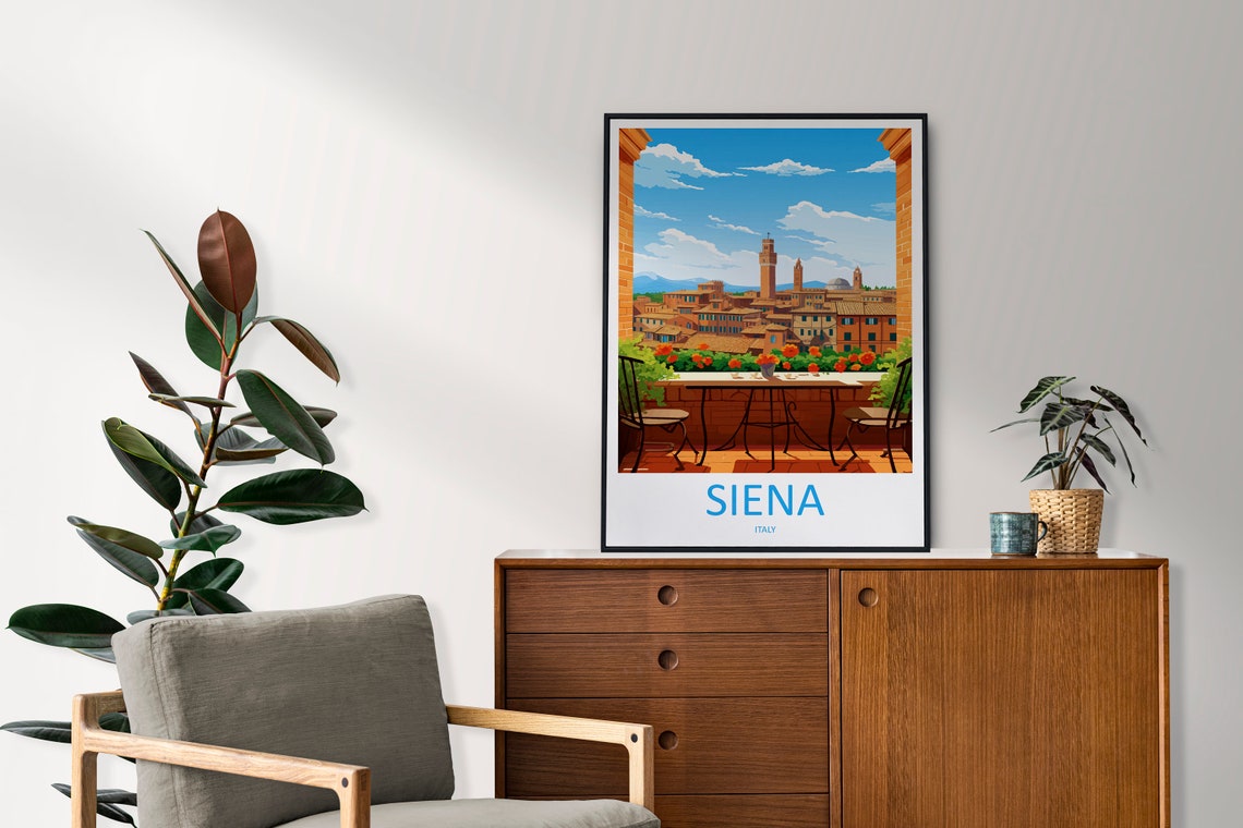Siena Travel Print Wall Art Siena Italy Wall Hanging Home Decoration Siena Gift Art Lovers Wall Art Print Siena Italy Art Siena Art Print - Image 2