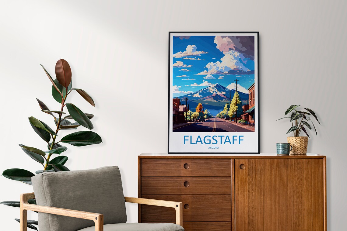 Flagstaff Travel Print, Arizona Travel Poster - Image 2