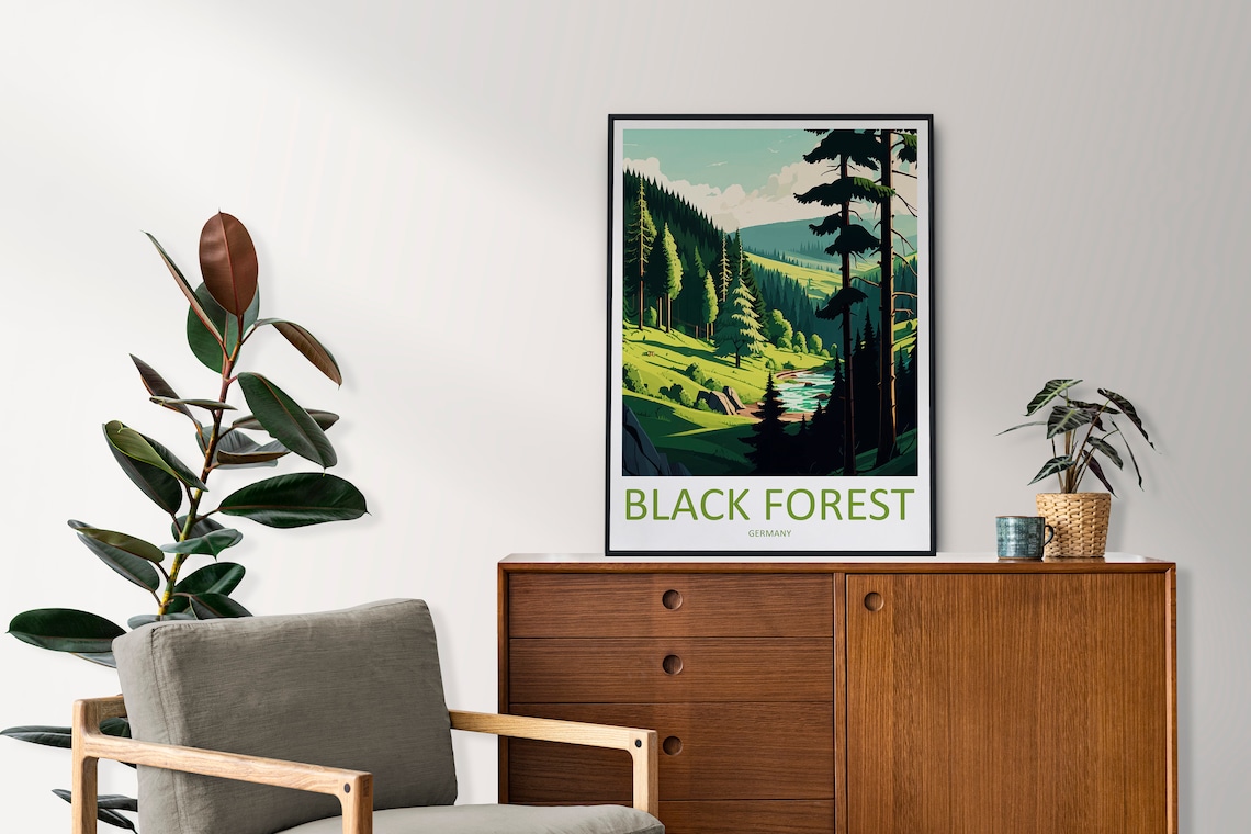 Black Forest Travel Print, Germany Travel Poster - Image 2