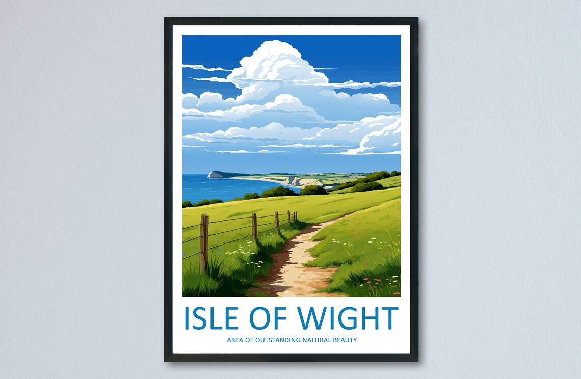 Isle Of Wight Travel Poster, Place for Home Decor