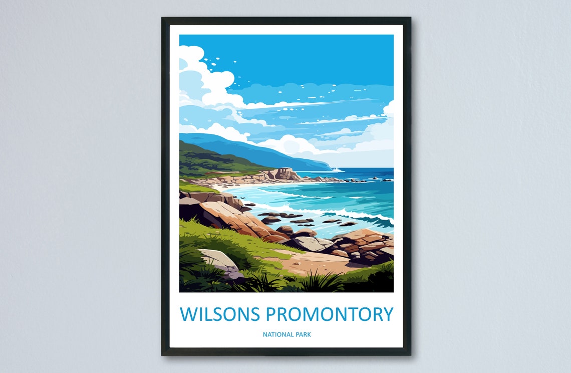 Wilsons Promontory National Park Rocky Coast Poster Australia