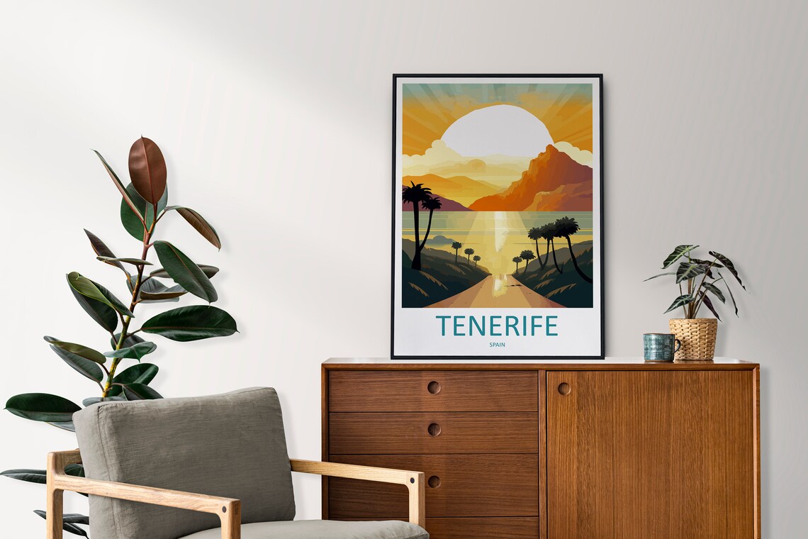 Tenerife Travel Poster, Spain Home Decor Print - Image 2