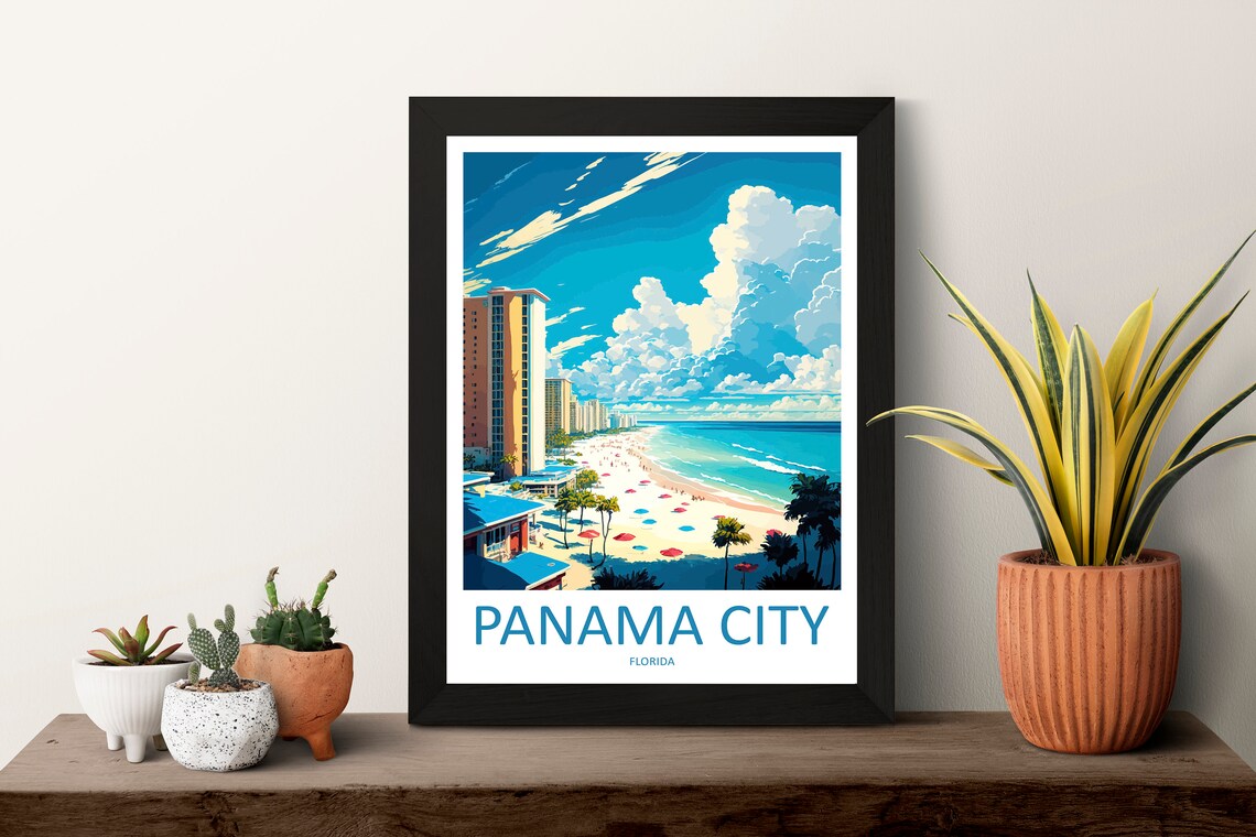 Panama City Travel Poster, Florida Wall Art - Image 3