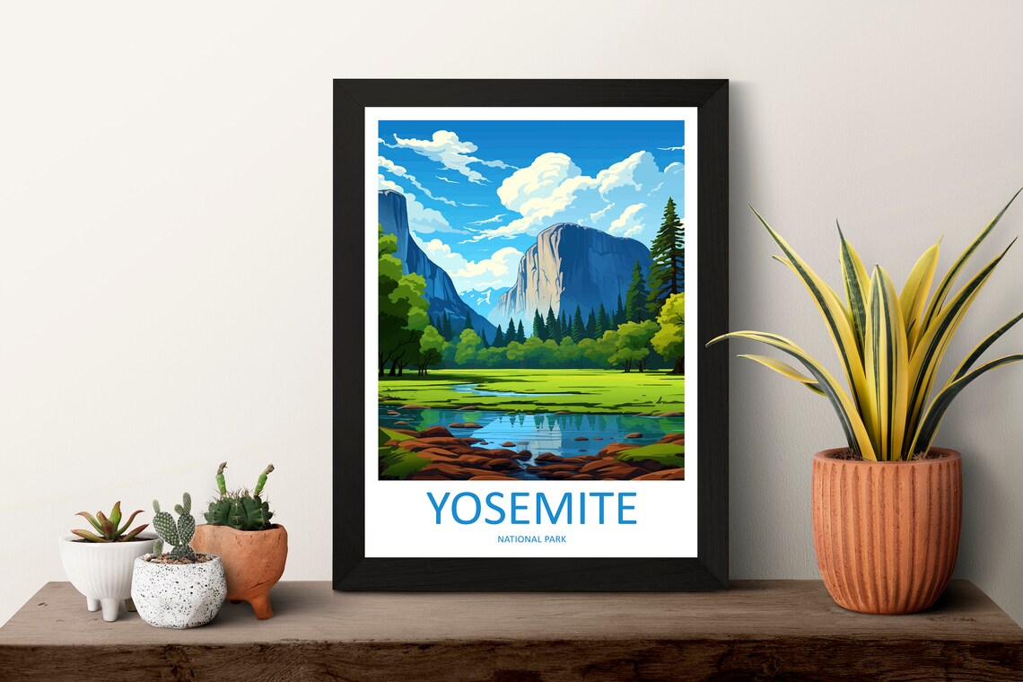 Yosemite Travel Print, National Park Wall Art - Image 3