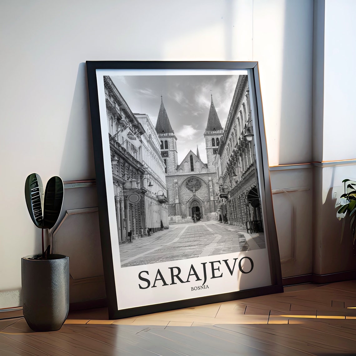 Sarajevo Photo Print Of Sarajevo Bosnia Travel Photo Hanging Decor Photo Travel Art Gift For Travel Artwork Wall Art Framed Photo Travel - Image 2