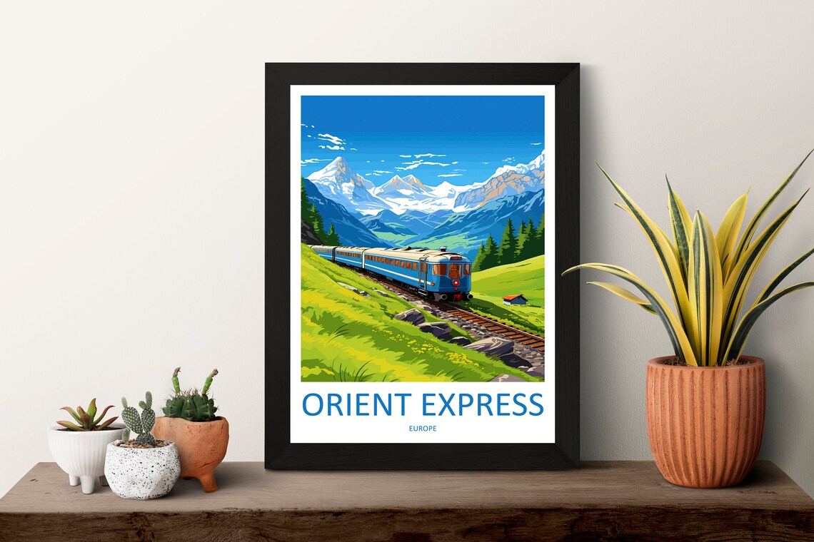 Orient Express Travel Poster, Europe Journey Decor - Image 3