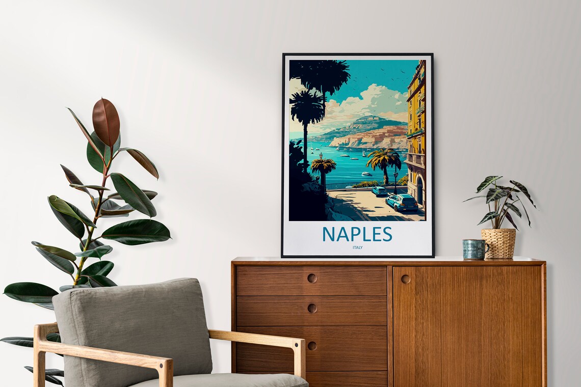 Naples Italy Travel Poster, Home Decoration - Image 2