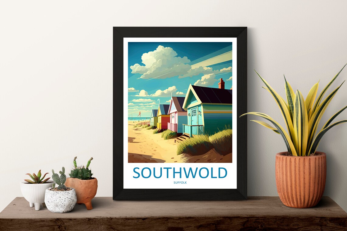 Southwold Travel Poster, England Wall Art - Image 3