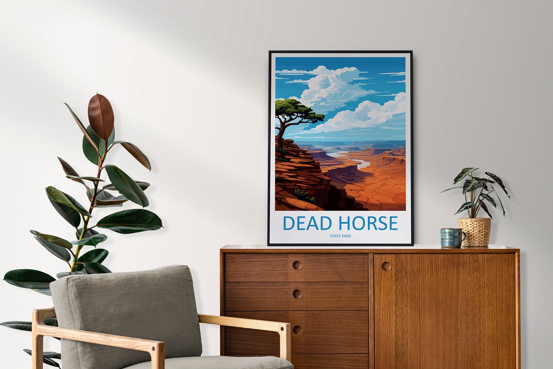 Dead Horse State Park Utah Canyon Overlook Vista View Poster - Image 2