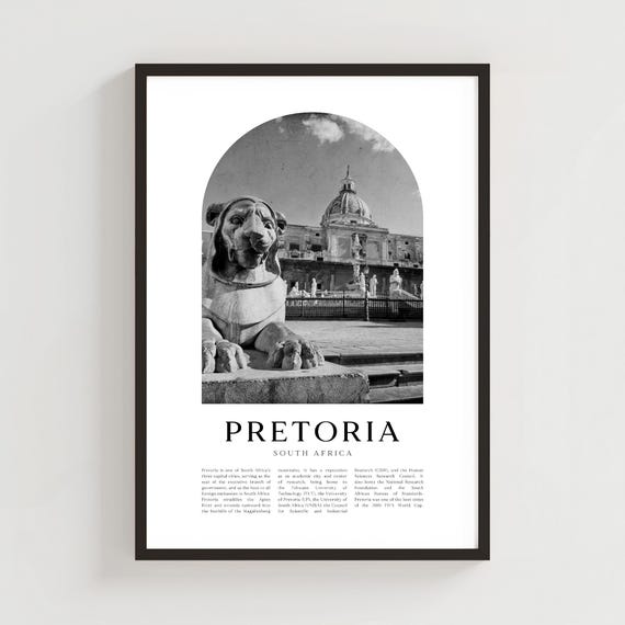 Pretoria Travel Poster Print Wall Art South Africa City Gift Decor Af107m