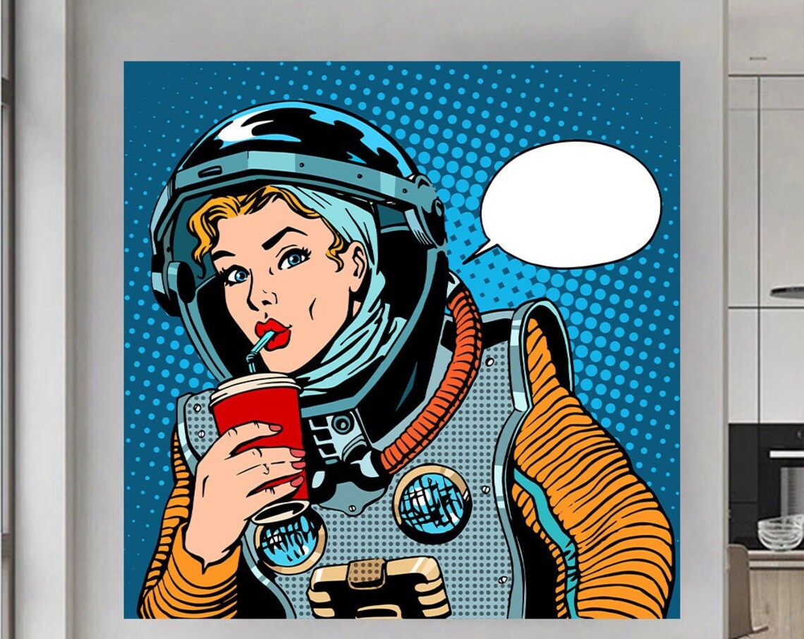Personalized Pop Art Comic Poster Print, Decor